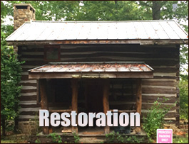 Historic Log Cabin Restoration  Langley, Kentucky